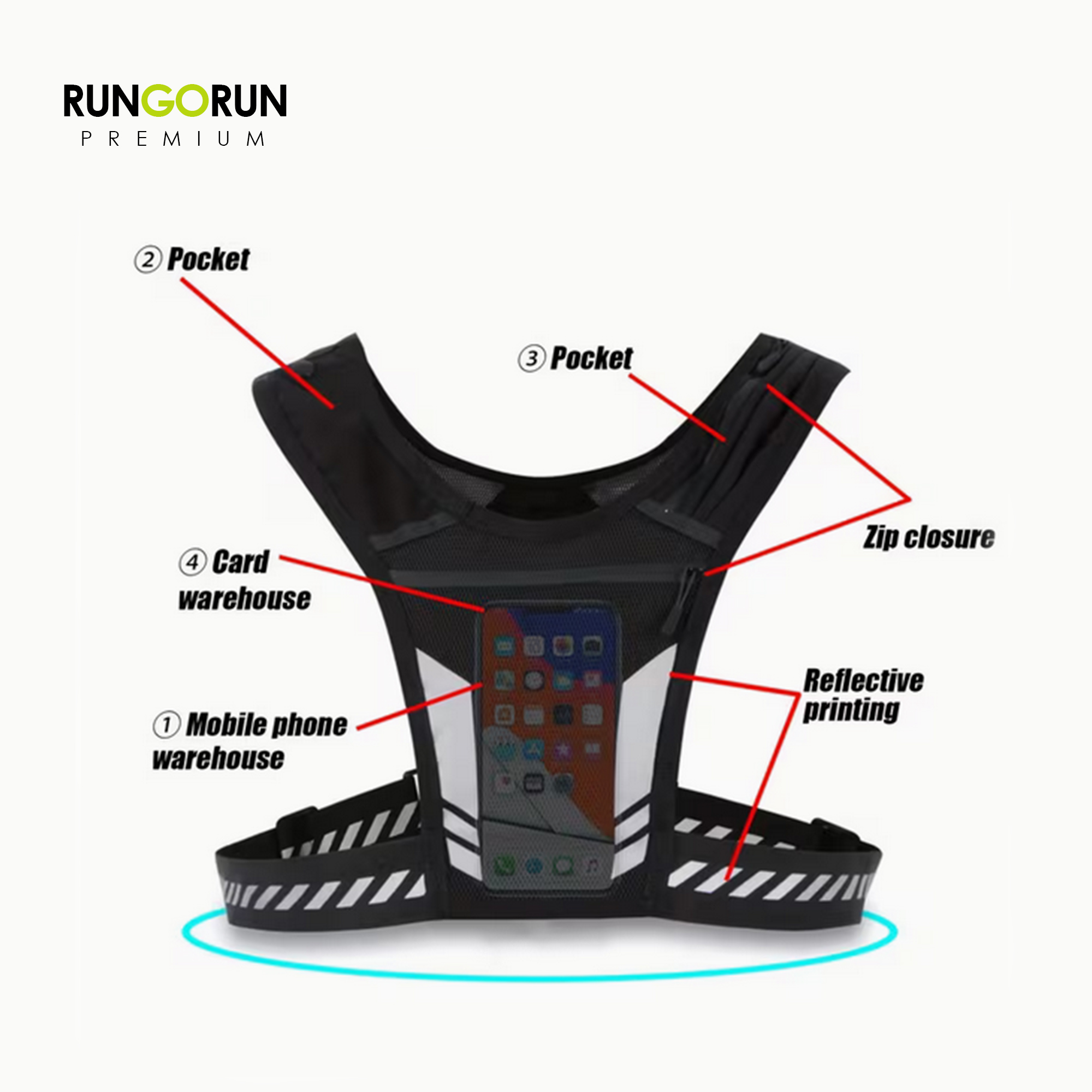 Premium Running Vest view 2